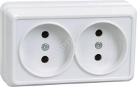 Розетка 2-м ОП Октава 10А IP20 без заземл. бел. GENERICA ERO20-K01-10-DC - smartlife-ural.ru – Екатеринбург