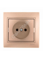 Розетка 1-м СП Mira 16А IP20 без заземл. со вставкой керамика свет. корич. перламутр. LEZARD 701-3131-121 - smartlife-ural.ru – Екатеринбург