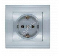 Розетка 1-м СП Бриллиант 16А IP20 с заземл. серебр. UNIVersal 7949872 - smartlife-ural.ru – Екатеринбург
