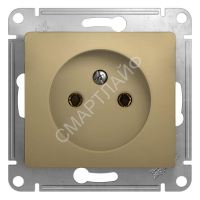 Розетка 1-м СП Glossa 16А IP20 без заземл. механизм титан SE GSL000441 - smartlife-ural.ru – Екатеринбург