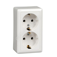 Розетка 2-м ОП Хит 16А 250В с заземл. без защ. шторок с изолир. пластиной бел. SE RA16-238I-B - smartlife-ural.ru – Екатеринбург