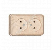 Розетка 2-м ОП Олимп 16А без заземл. сосна UNIVersal 5560858 - smartlife-ural.ru – Екатеринбург