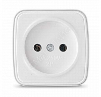 Розетка 1-м ОП Электра 10А IP20 без заземл. бел. Союз 0011 - smartlife-ural.ru – Екатеринбург