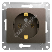 Розетка 1-м СП 1мод. Glossa 16А IP20 с заземл. механизм шоколад SE GSL000843 - smartlife-ural.ru – Екатеринбург