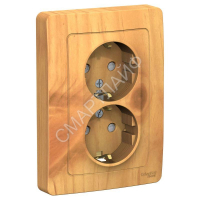 Розетка 2-м СП Blanca 16А IP20 250В с заземл. защ. шторки ясень SE BLNRS001125 - smartlife-ural.ru – Екатеринбург