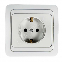 Розетка 1-м CLASSICO с заземл. 2028 бел. ASD / IN HOME 4680005959907 - smartlife-ural.ru – Екатеринбург