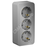 Розетка 3-м ОП Blanca 16А IP20 250В с заземл. без защ. шторок с изолир. пластиной алюм. SE BLNRA010313 - smartlife-ural.ru – Екатеринбург