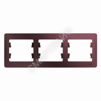 Рамка 3-м Glossa горизонт. баклажан. SE GSL001103 - smartlife-ural.ru – Екатеринбург