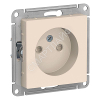 Розетка 1-м СП AtlasDesign 16А IP20 без заземл. защ. шторки механизм беж. SE ATN000249 - smartlife-ural.ru – Екатеринбург