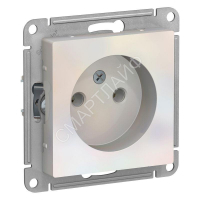 Розетка 1-м СП AtlasDesign 16А IP20 без заземл. без защ. шторок механизм жемчуж. SE ATN000441 - smartlife-ural.ru – Екатеринбург