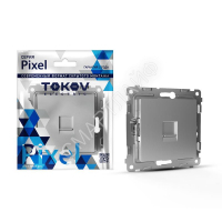 Розетка компьютерная 1-м СП Pixel RJ45 кат.5E механизм алюм. TOKOV ELECTRIC TKE-PX-RC1-C03 - smartlife-ural.ru – Екатеринбург