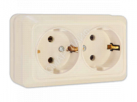 Розетка 2-м ОП Олимп 16А IP20 с заземл. сл. кость UNIVersal Б-О0128 - smartlife-ural.ru – Екатеринбург