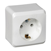 Розетка 1-м ОП Этюд 16А IP20 250В с заземл. без защ. шторок бел. SE PA16-003B - smartlife-ural.ru – Екатеринбург