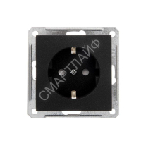 Розетка 1-м СП W59 16А IP20 с заземл. защ. шторки механизм черн. бархат SE RS16-152-6-86 - smartlife-ural.ru – Екатеринбург