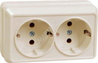 Розетка 2-м ОП Октава РС22-3-ОКм 16А IP20 с заземл. крем. GENERICA ERO21-K33-16-DC - smartlife-ural.ru – Екатеринбург
