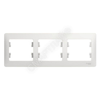Рамка 3-м Glossa горизонт. бел. SE GSL000103 - smartlife-ural.ru – Екатеринбург
