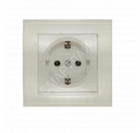 Розетка 1-м СП Бриллиант 16А IP20 с заземл. сл. кость UNIVersal 7948844 - smartlife-ural.ru – Екатеринбург