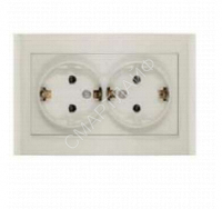 Розетка 2-м СП Бриллиант 16А IP20 с заземл. сл. кость UNIVersal 7948752 - smartlife-ural.ru – Екатеринбург