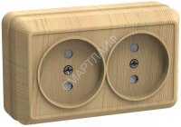 Розетка 2-м ОП Октава 10А IP20 без заземл. сосна GENERICA ERO20-K03-10-DC - smartlife-ural.ru – Екатеринбург