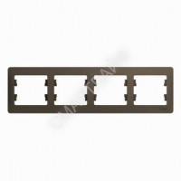 Рамка 4-м Glossa горизонт. шоколад SE GSL000804 - smartlife-ural.ru – Екатеринбург