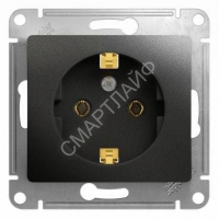 Розетка 1-м СП 1мод. Glossa 16А IP20 с заземл. механизм антрацит SE GSL000743 - smartlife-ural.ru – Екатеринбург