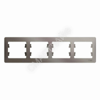 Рамка 4-м Glossa горизонт. платина SE GSL001204 - smartlife-ural.ru – Екатеринбург