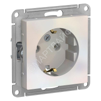 Розетка 1-м СП AtlasDesign 16А IP20 с заземл. механизм жемчуж. SE ATN000443 - smartlife-ural.ru – Екатеринбург