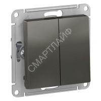 Переключатель проходной 2-кл. СП AtlasDesign 10А IP20 (сх. 6/2) 10AX механизм сталь SE ATN000965 - smartlife-ural.ru – Екатеринбург