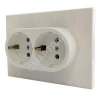 Механизм розетки 2-местн. с/з с з/ш СП Ugra 16А IP20 250В беж. GUSI С11Р6-003 - smartlife-ural.ru – Екатеринбург