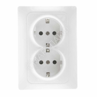 Розетка 2-м СП Bravo 16А 250В с заземл. защ. шторки механизм бел. GUSI С10Р6-001 - smartlife-ural.ru – Екатеринбург