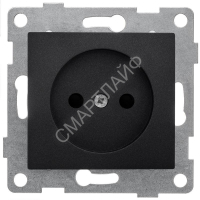 Розетка 1-м СП Bravo 16А 250В без заземл. защ. шторки механизм графит GUSI С10Р2-010 - smartlife-ural.ru – Екатеринбург