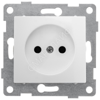 Розетка 1-м СП Bravo 16А 250В без заземл. защ. шторки механизм бел. GUSI С10Р2-001 - smartlife-ural.ru – Екатеринбург