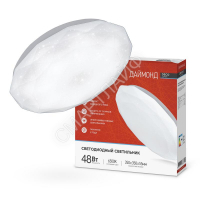 Светильник светодиодный DECO ДАЙМОНД 48Вт 6500К 3120лм 230В 377х73мм IN HOME 4690612038681 - smartlife-ural.ru – Екатеринбург