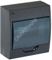 Корпус навесной ЩРН-П-8 Krepta 3 IP41 пластик. черн. IEK MKP12-N-08-41-K02 - smartlife-ural.ru – Екатеринбург