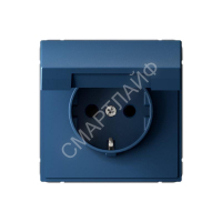 Розетка ArtGallery 16А IP20 с заземл. защ. шторки с крышкой механизм аквамарин SE GAL001146 - smartlife-ural.ru – Екатеринбург