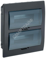 Корпус встраиваемый ЩРВ-П-24 Krepta 3 IP41 пластик. черн. IEK MKP12-V-24-41-K02 - smartlife-ural.ru – Екатеринбург