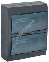 Корпус навесной ЩРН-П-24 Krepta 3 IP41 пластик. черн. IEK MKP12-N-24-41-K02 - smartlife-ural.ru – Екатеринбург