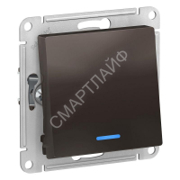 Переключатель проходной 1-кл. СП AtlasDesign 10А IP20 (сх. 6а) 10AX с подсветкой механизм мокко SE ATN000663 - smartlife-ural.ru – Екатеринбург