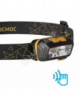 Фонарь аккумуляторный налобный сенсорный 2Вт XPE LED+2Вт SMD LED+красн. Li-po 102540 1200мА.ч корпус ABS-пластик USB-шнур регулируемый эласт. ремешок КОСМОС KOC505Lit - smartlife-ural.ru – Екатеринбург