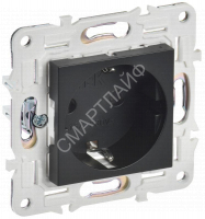 Розетка SKANDY 16А с заземл. защ. шторки SK-R04Bl черн. IEK SK-R14-16-K02 - smartlife-ural.ru – Екатеринбург