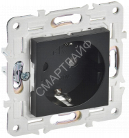 Розетка SKANDY 16А с заземл. без защ. шторок SK-R05Bl черн. IEK SK-R11-16-K02 - smartlife-ural.ru – Екатеринбург