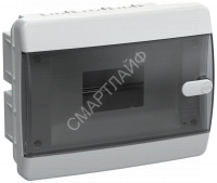 Корпус ЩРВ-П-8 UNION Compact IP41 черн. прозр. дверь пластик. IEK UIC-KP12-V-08-41-K01 - smartlife-ural.ru – Екатеринбург