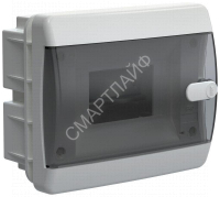 Корпус ЩРВ-П-6 UNION Compact IP41 черн. прозр. дверь пластик. IEK UIC-KP12-V-06-41-K01 - smartlife-ural.ru – Екатеринбург