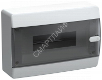 Корпус ЩРН-П-12 UNION Compact IP41 черн. прозр. дверь пластик. IEK UIC-KP12-N-12-41-K01 - smartlife-ural.ru – Екатеринбург