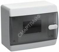 Корпус ЩРН-П-6 UNION Compact IP41 черн. прозр. дверь пластик. IEK UIC-KP12-N-06-41-K01 - smartlife-ural.ru – Екатеринбург
