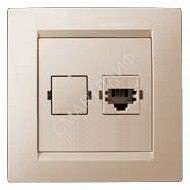Розетка телефонная RJ11 СП Simon15 IP20 сл. кость Simon 1590480-031 - smartlife-ural.ru – Екатеринбург