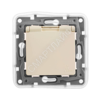 Розетка 1-м СП Etika 16А IP44 2P+E с заземл. защ. шторки с крышкой немецк. стандарт безвинтов. клеммы механизм сл. кость Leg 672332 - smartlife-ural.ru – Екатеринбург