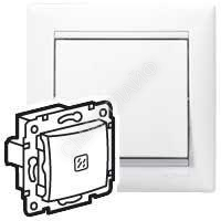 Переключатель проходной 1-кл. СП Valena 10А IP31 250В с оранж. индикацией механизм бел. Leg 774425 - smartlife-ural.ru – Екатеринбург