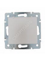 Розетка 1-м СП Karina с заземл. с крышкой термопласт механизм жемчуж./бел. перламутр. LEZARD 707-3088-123B - smartlife-ural.ru – Екатеринбург