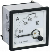 Амперметр Э47 96х96мм 600/5А кл. точн. 1.5 IEK IPA20-6-0600-E - smartlife-ural.ru – Екатеринбург